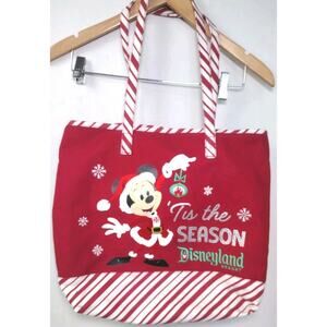 Disney Parks Christmas Holiday Tote Bag " Tis The Season"